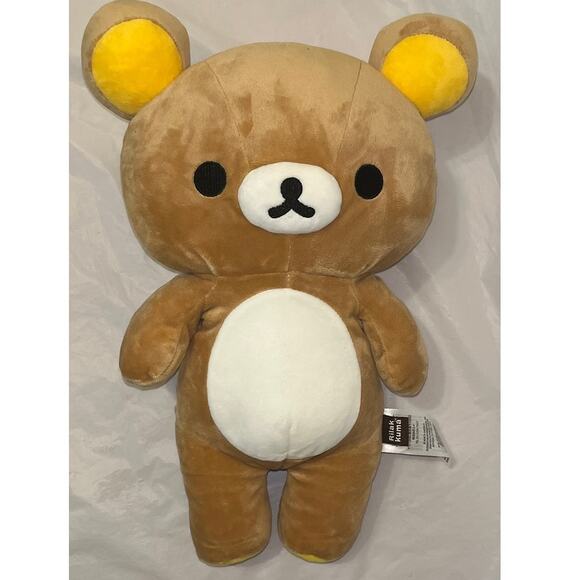 San-X Rilakkuma 15" Plush Japanese Lazy Bear -  With Zippered Back - Good - Picture 2 of 9